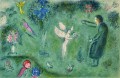 Engel auf Wiese Zeitgenosse Marc Chagall